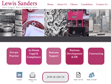 Tablet Screenshot of lewissanders.com